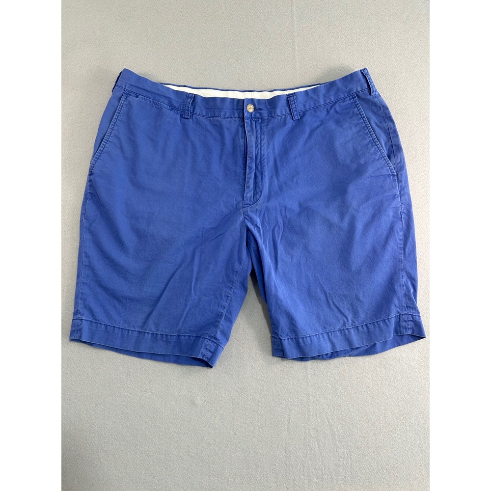 Polo Ralph Lauren Chino Shorts Mens 38T Blue Pima Cotton Blend Casual Flat Front